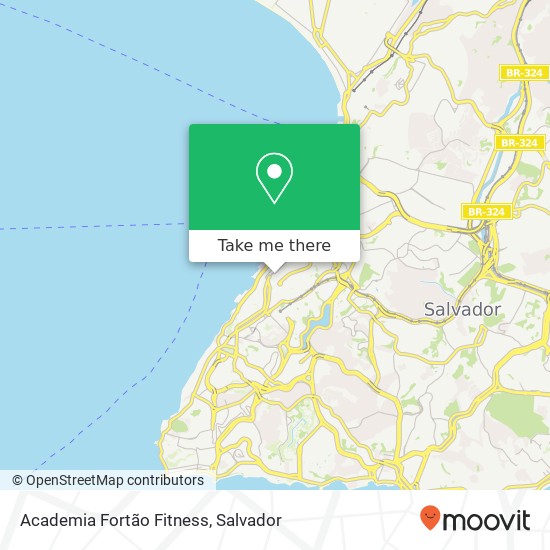 Mapa Academia Fortão Fitness