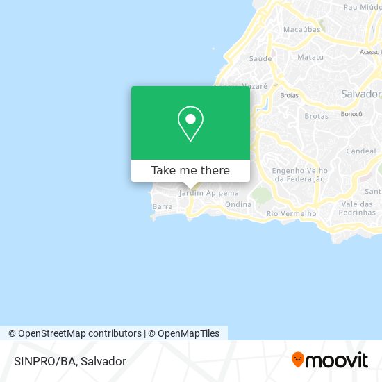 SINPRO/BA map