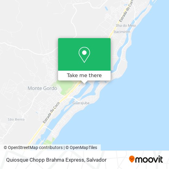 Quiosque Chopp Brahma Express map