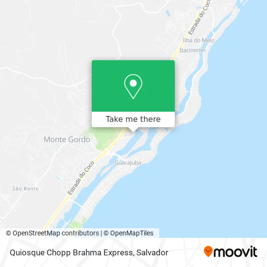Quiosque Chopp Brahma Express map