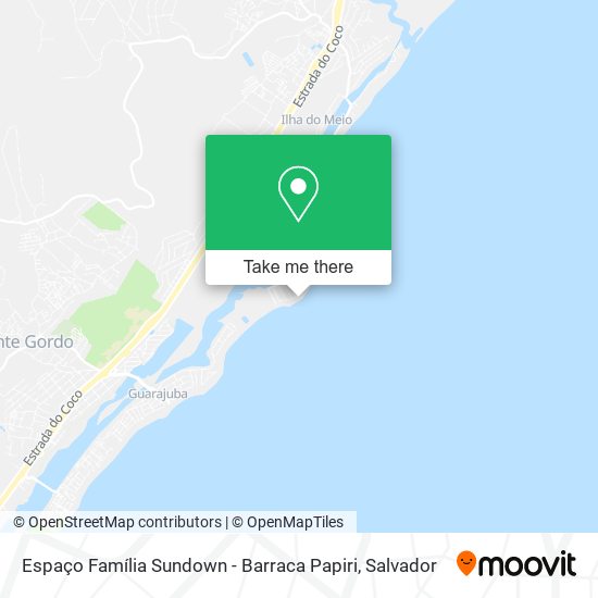 Espaço Família Sundown - Barraca Papiri map