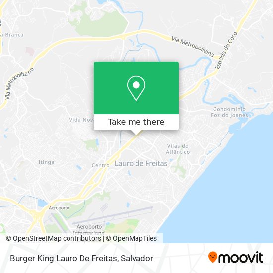 Burger King Lauro De Freitas map