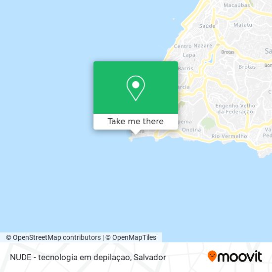 NUDE - tecnologia em depilaçao map