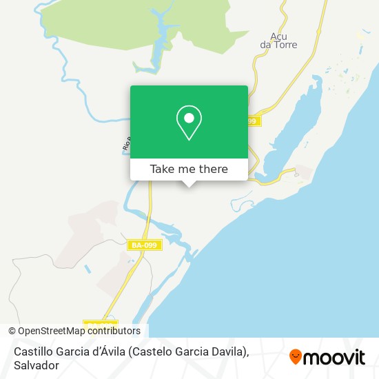 Castillo Garcia d’Ávila (Castelo Garcia Davila) map