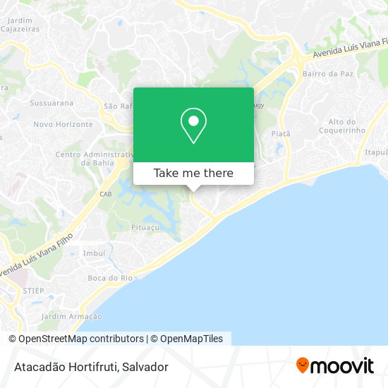 Atacadão Hortifruti map