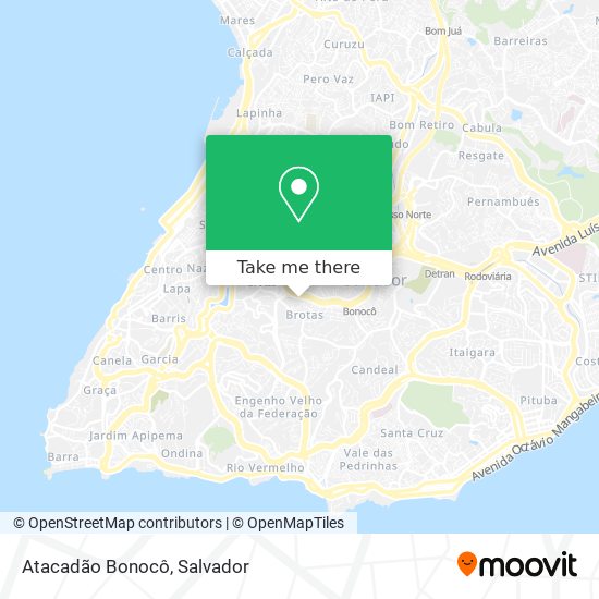 Atacadão Bonocô map