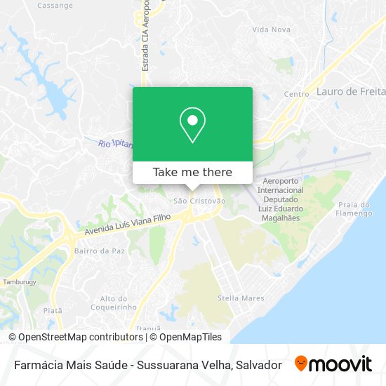 Farmácia Mais Saúde - Sussuarana Velha map