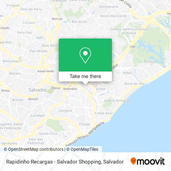Rapidinho Recargas - Salvador Shopping map