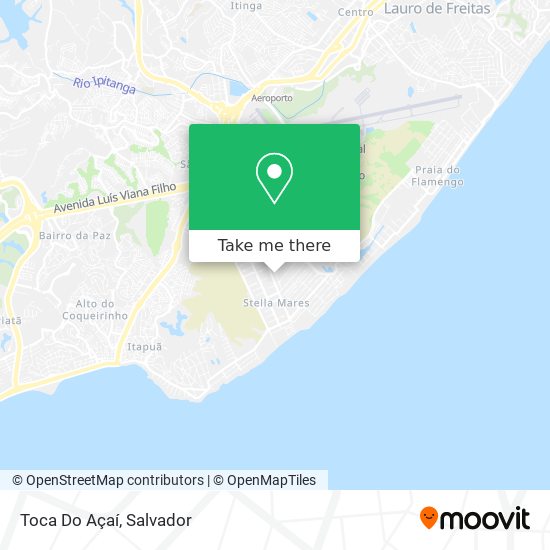 Toca Do Açaí map
