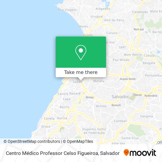 Centro Médico Professor Celso Figueiroa map