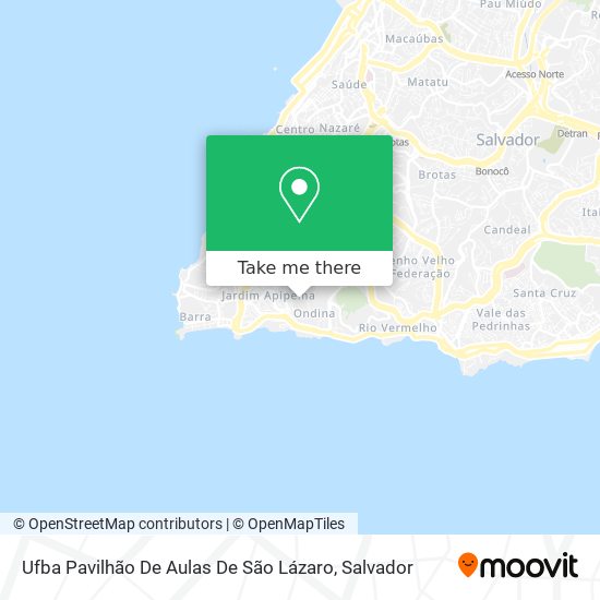 Ufba Pavilhão De Aulas De São Lázaro map