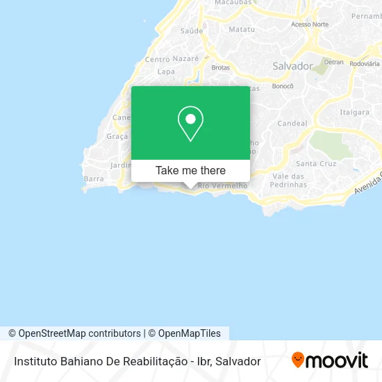 Instituto Bahiano De Reabilitação - Ibr map