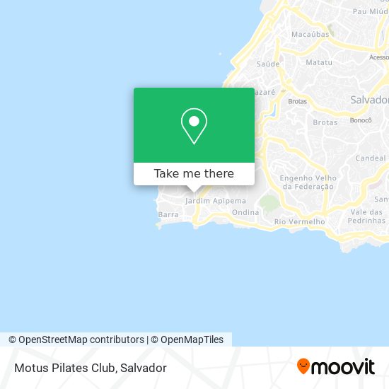 Motus Pilates Club map