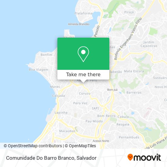 Comunidade Do Barro Branco map