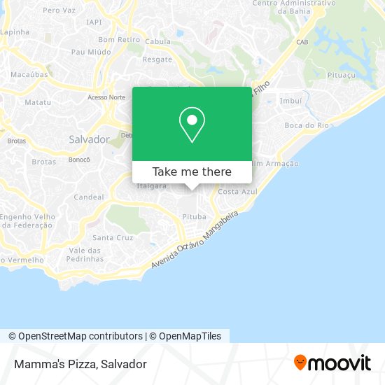 Mamma's Pizza map