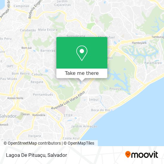Lagoa De Pituaçu map