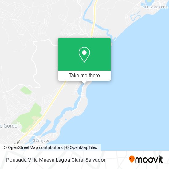 Mapa Pousada Villa Maeva Lagoa Clara