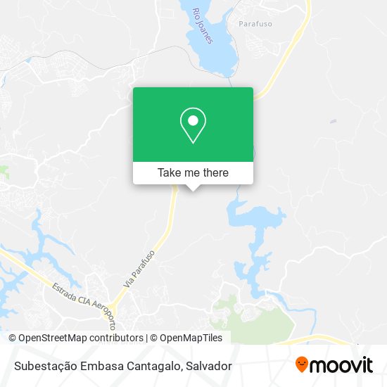 Subestação Embasa Cantagalo map