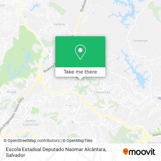 Mapa Escola Estadual Deputado Naomar Alcântara