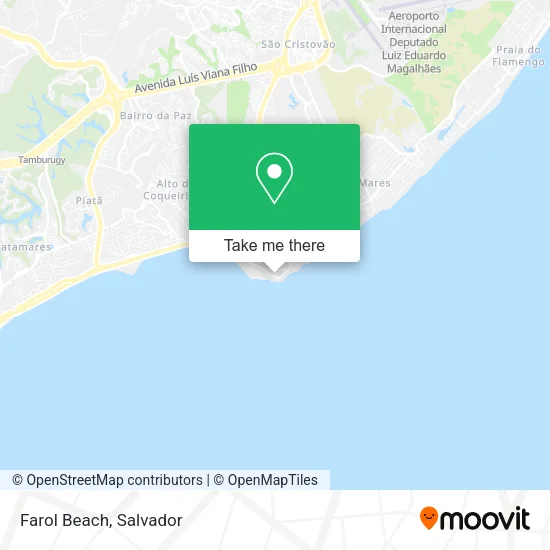 Farol Beach map