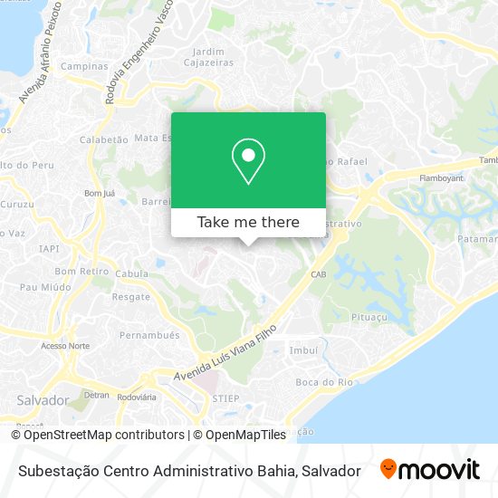 Subestação Centro Administrativo Bahia map