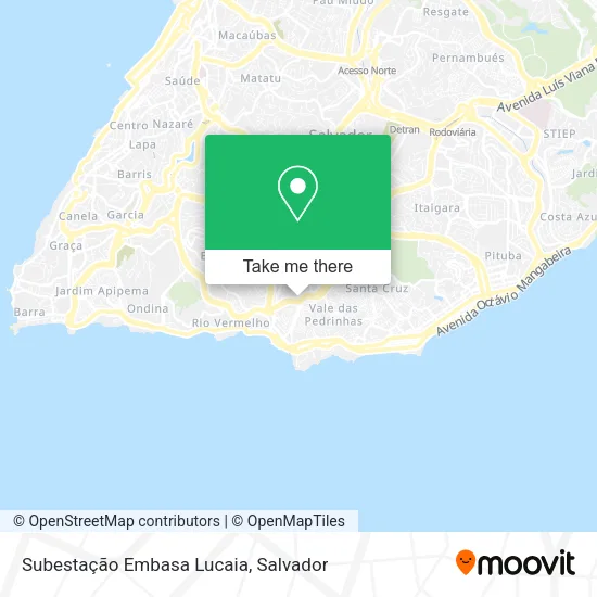 Subestação Embasa Lucaia map