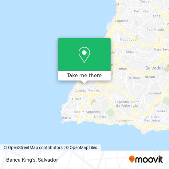 Banca King's map