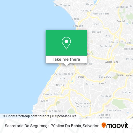 Secretaria Da Segurança Pública Da Bahia map
