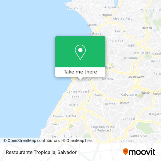Mapa Restaurante Tropicalia