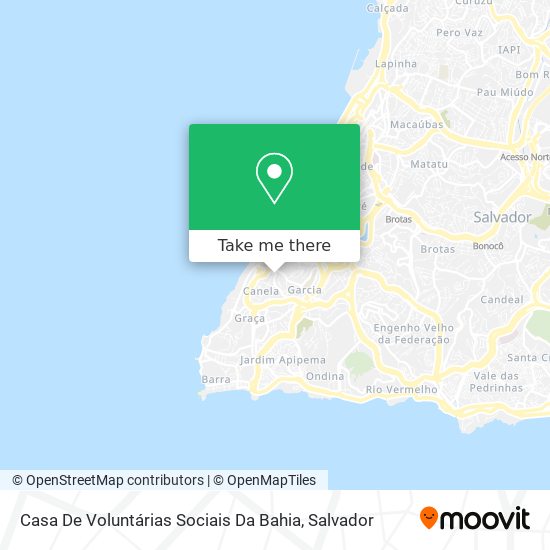 Casa De Voluntárias Sociais Da Bahia map