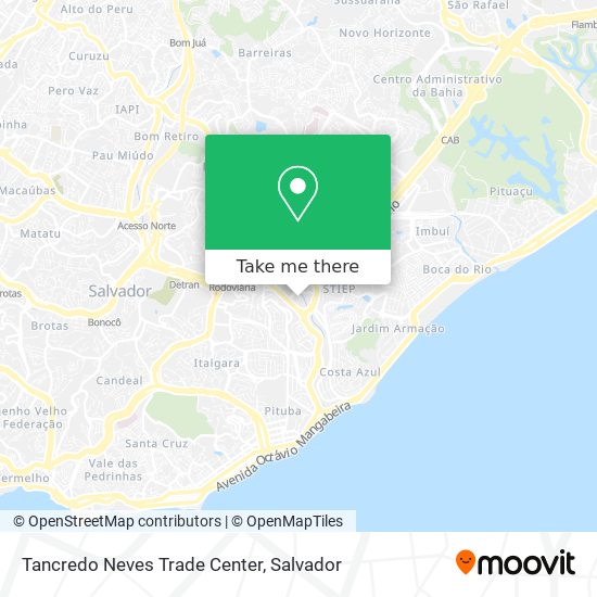 Mapa Tancredo Neves Trade Center