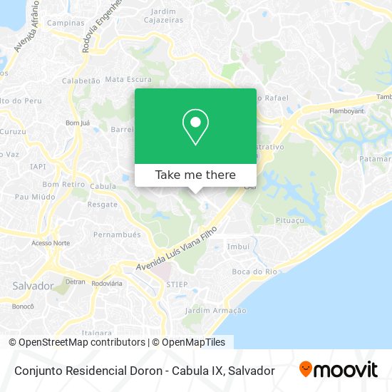 Conjunto Residencial Doron - Cabula IX map