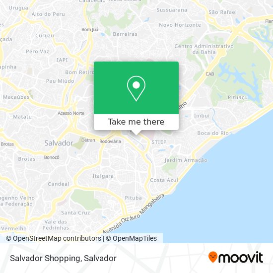 Mapa Salvador Shopping