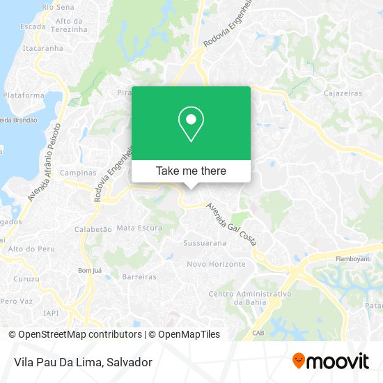Mapa Vila Pau Da Lima