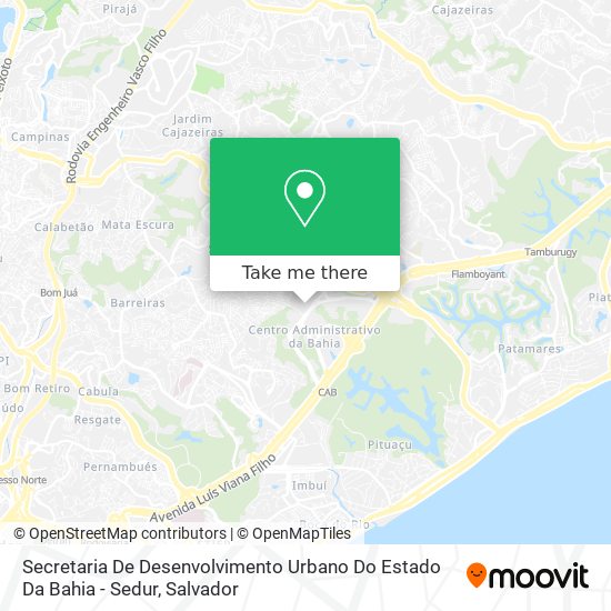 Secretaria De Desenvolvimento Urbano Do Estado Da Bahia - Sedur map