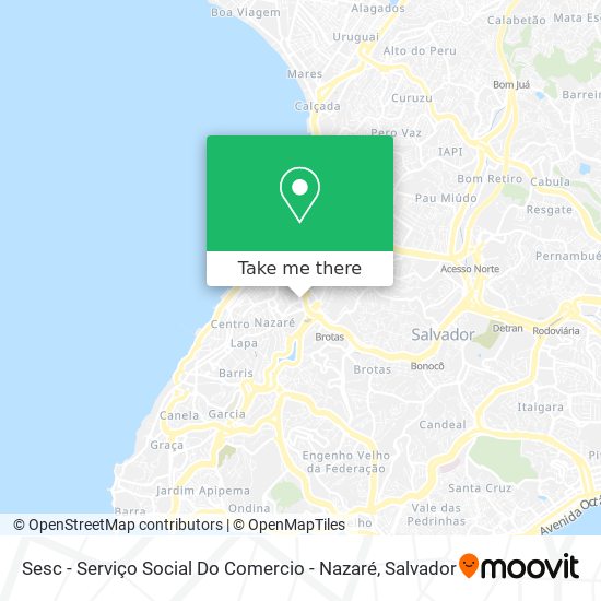 Sesc - Serviço Social Do Comercio - Nazaré map