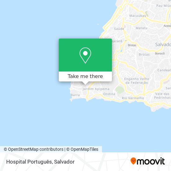 Hospital Português map