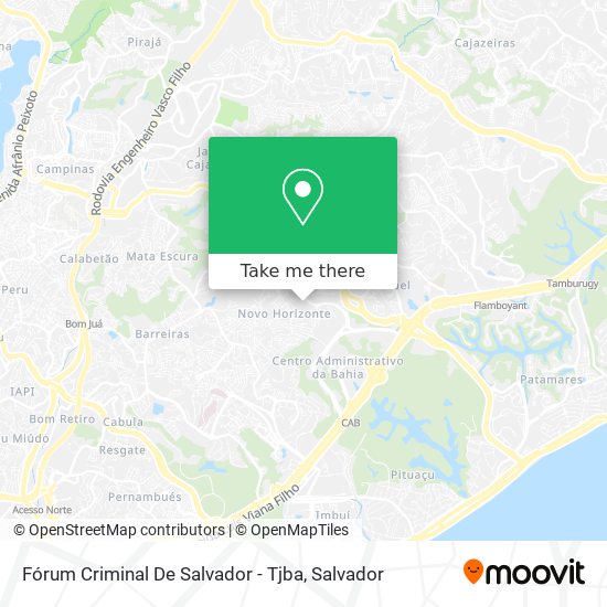 Mapa Fórum Criminal De Salvador - Tjba