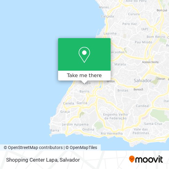 Shopping Center Lapa map