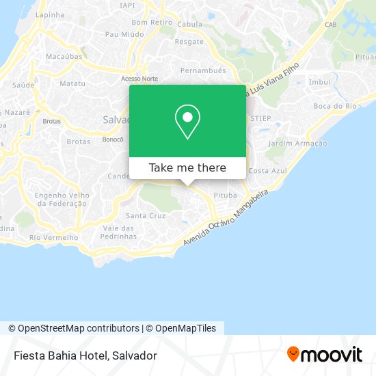 Mapa Fiesta Bahia Hotel