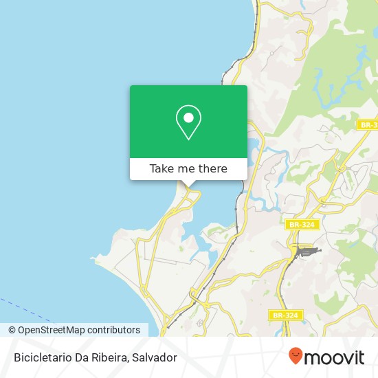 Bicicletario Da Ribeira map