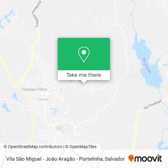 Vila São Miguel - João Aragão - Portelinha map