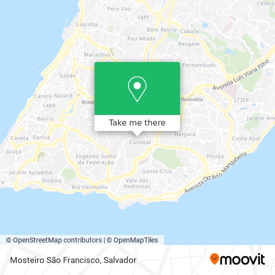 Mosteiro São Francisco map