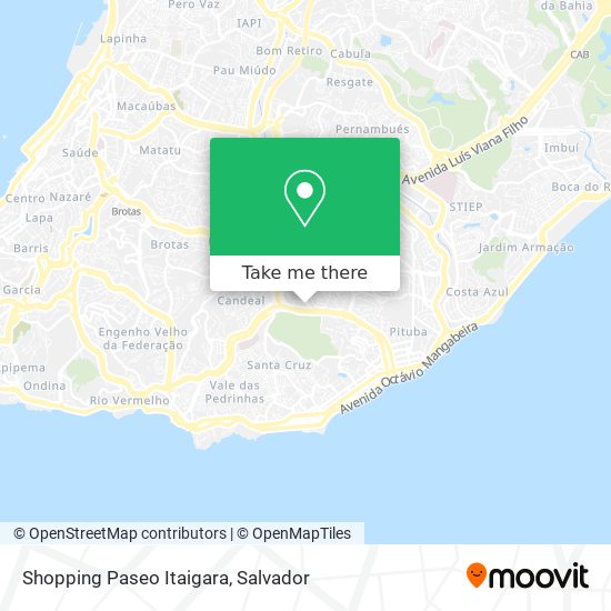 Mapa Shopping Paseo Itaigara