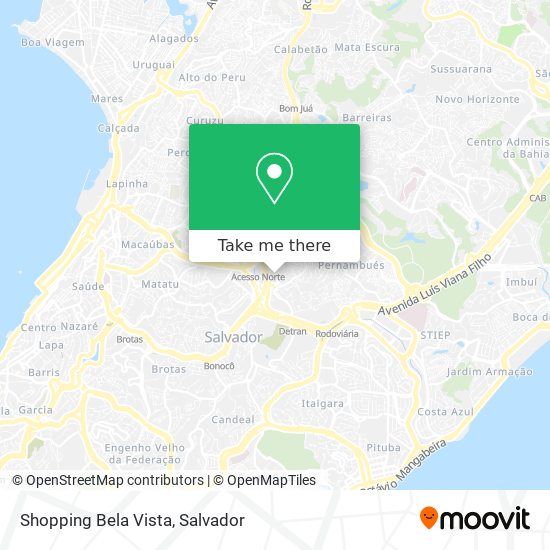 Shopping Bela Vista map