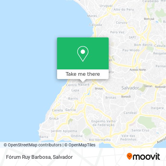 Mapa Fórum Ruy Barbosa