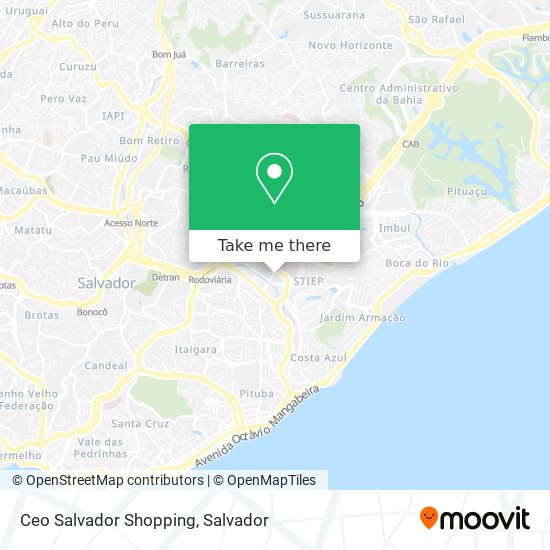 Ceo Salvador Shopping map
