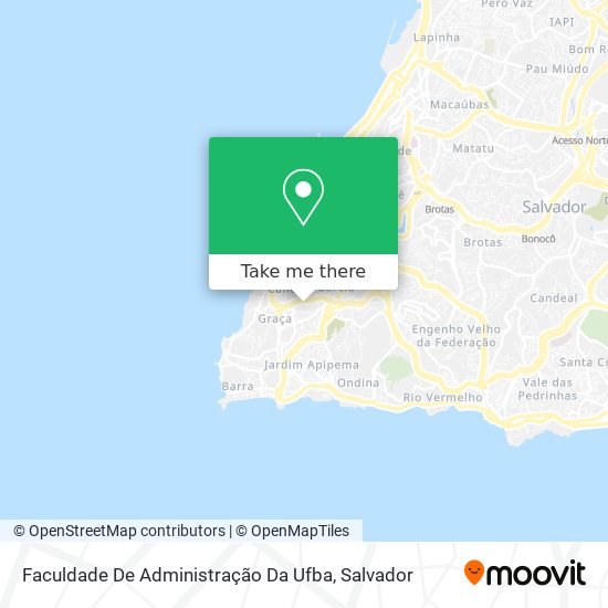 Mapa Faculdade De Administração Da Ufba