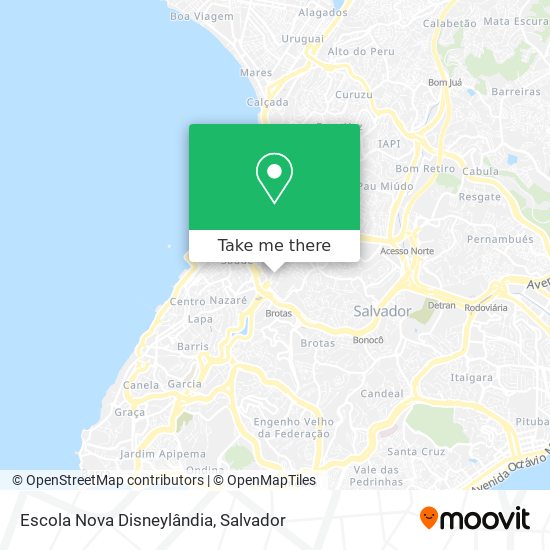 Mapa Escola Nova Disneylândia