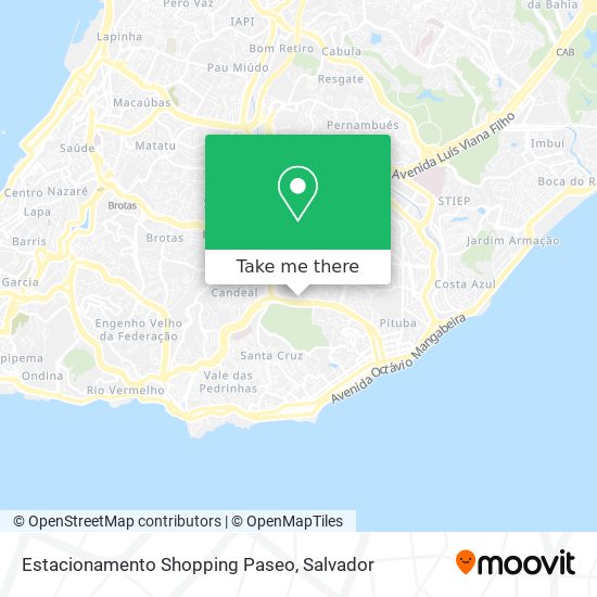 Estacionamento Shopping Paseo map